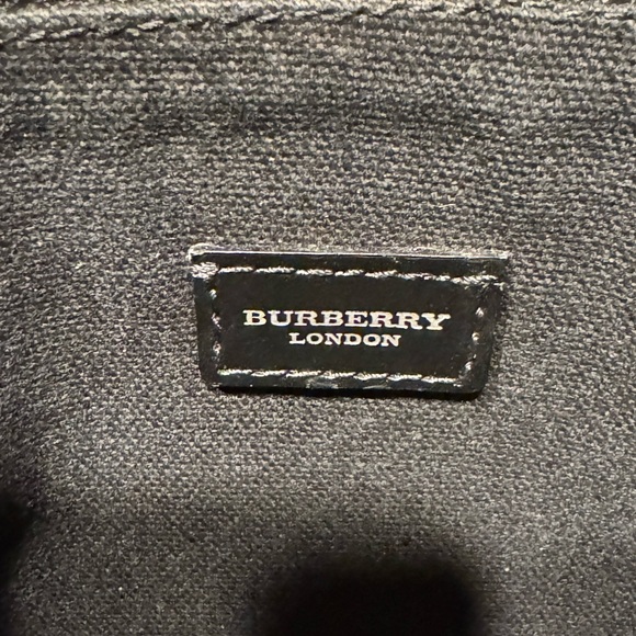 Burberry Beige and Black Plaid Shoulder Bag